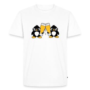 penguin toast team friends sunglasses party - Men's Premium Organic T-Shirt - white - Front - Nico (187cm)