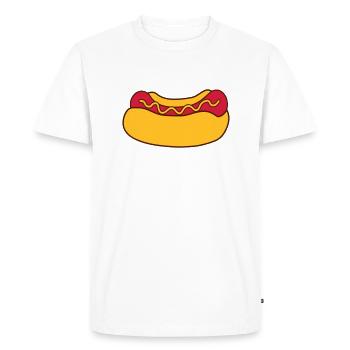 Hot Dog Sausage - Men's Premium Organic T-Shirt - white - Front - Nico (187cm)