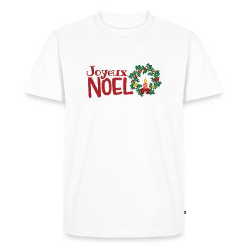 Joyeux Noel - Men's Premium Organic T-Shirt - white - Front - Nico (187cm)