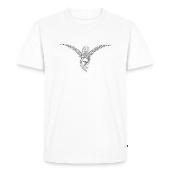 Maori white shark3 - Men's Premium Organic T-Shirt - white - Front - Nico (187cm)