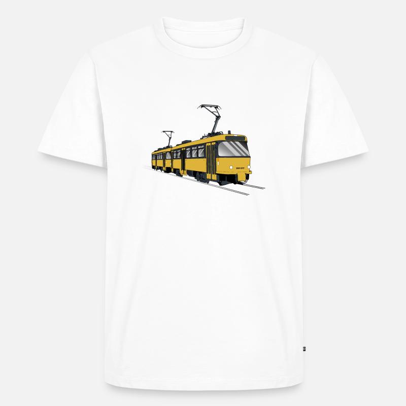 T4D Tram T4D-MT Straßenbahn Geschenk - Männer Premium Bio T-Shirt - Weiß