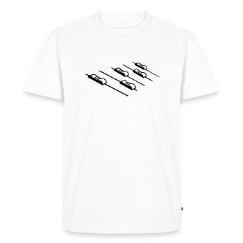 Music Control Mixer - Men's Premium Organic T-Shirt - white - Front - Nico (187cm)