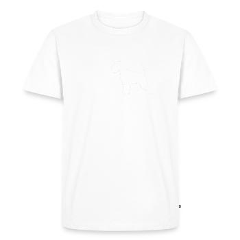 Drôle Schnauzer Master Parodie Schnauzer Géant - T-shirt Premium bio Homme - blanc - Devant - Nico (187cm)