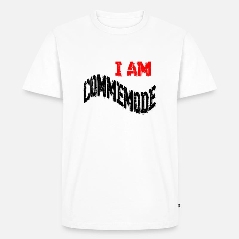 I AM COMMEMODE - Männer Premium Bio T-Shirt - Weiß