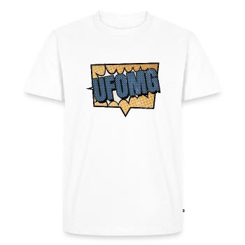 cul sweats à capuche et sweat-shirts zone 51 raid - T-shirt Premium bio Homme - blanc - Devant - Nico (187cm)