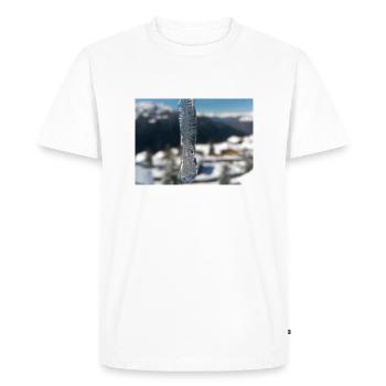 Streetwear ICE DROP - Men's Premium Organic T-Shirt - white - Front - Nico (187cm)