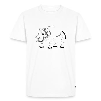 Safari Zoo Animal Safari Zoo - T-shirt Premium bio Homme - blanc - Devant - Nico (187cm)