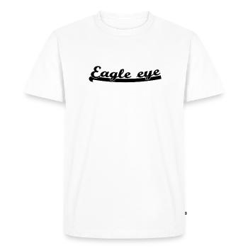 Eagle eye - Men's Premium Organic T-Shirt - white - Front - Nico (187cm)