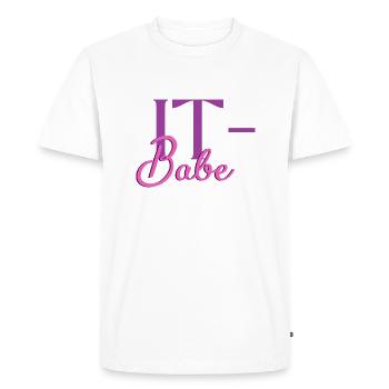 IT-Babe - T-shirt Premium bio Homme - blanc - Devant - Nico (187cm)