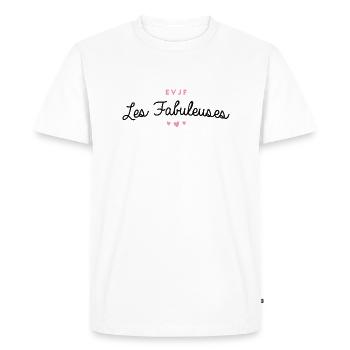 T-shirt EVJF "Les Fabuleuses" - T-shirt Premium bio Homme - blanc - Devant - Nico (187cm)