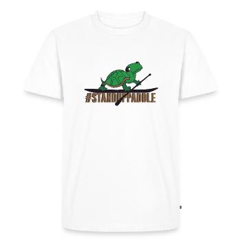 SUP - Men's Premium Organic T-Shirt - white - Front - Nico (187cm)