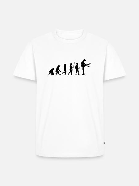 eisläuferin - Männer Premium Bio T-Shirt - Weiß