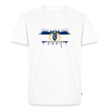 Bosnia in herzegovina europe sarajavo flag mostar - Men's Premium Organic T-Shirt - white - Front - Nico (187cm)