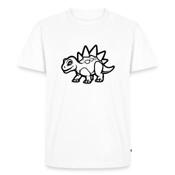 Dinosaur Comic - Men's Premium Organic T-Shirt - white - Front - Nico (187cm)