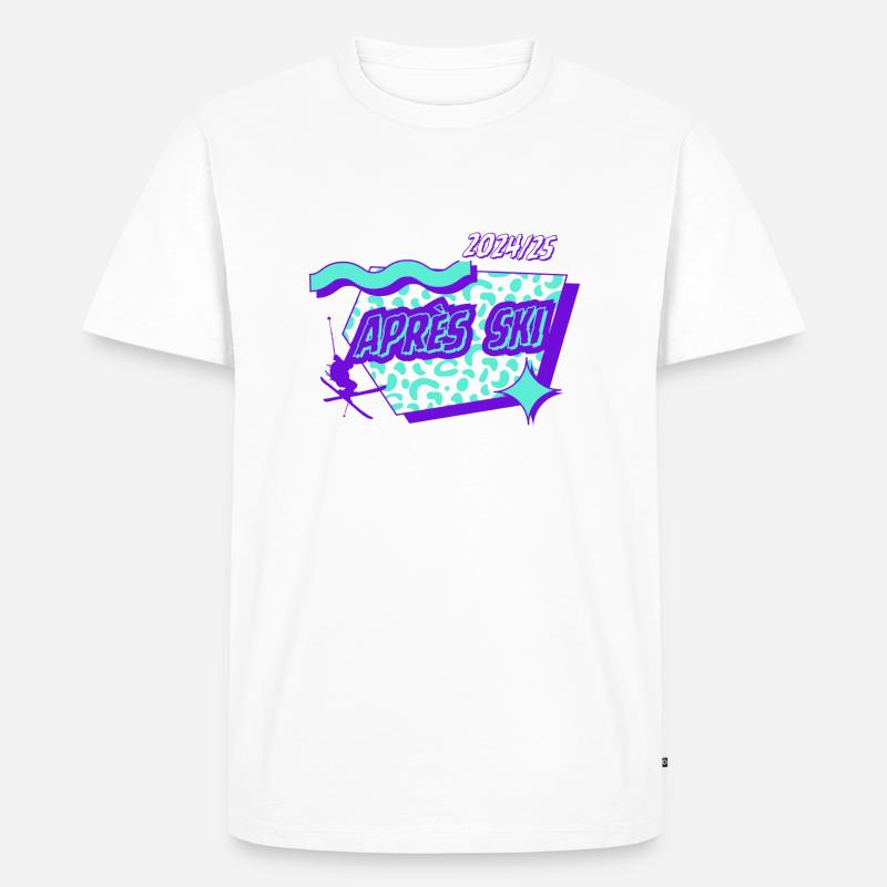 Après Ski 2024/25 Design - Männer Premium Bio T-Shirt - Weiß