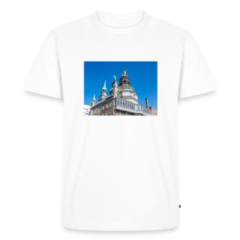 Chapelle Notre-Dame de Bon Secours, Montréal, Québec - T-shirt Premium bio Homme - blanc - Devant - Nico (187cm)