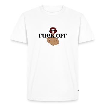 Majeur - T-shirt Premium bio Homme - blanc - Devant - Nico (187cm)