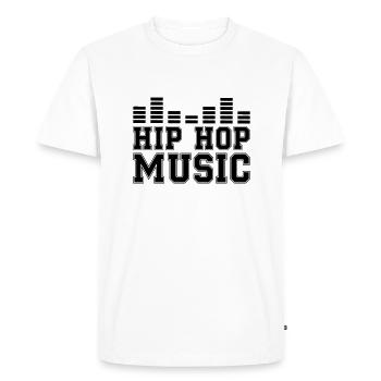 Musique Hip Hop - T-shirt Premium bio Homme - blanc - Devant - Nico (187cm)