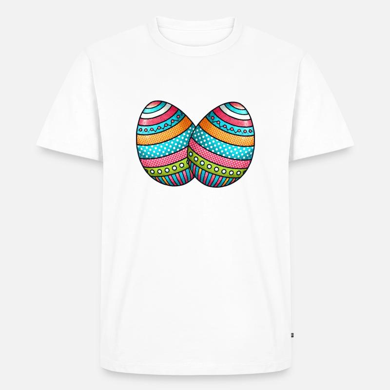 Egg Easter Egg 2 - Men's Premium Organic T-Shirt - white
