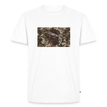 Drapeau Corse - T-shirt Premium bio Homme - blanc - Devant - Nico (187cm)