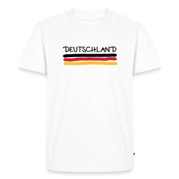 Allemagne - T-shirt Premium bio Homme - blanc - Devant - Nico (187cm)
