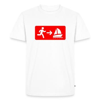 marin - T-shirt Premium bio Homme - blanc - Devant - Nico (187cm)