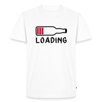 loading beer drink - loading - Men's Premium Organic T-Shirt - white - Front - Nico (187cm)