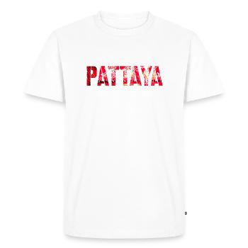 Pattaya City Thailand Asia Travel Party - T-shirt Premium bio Homme - blanc - Devant - Nico (187cm)