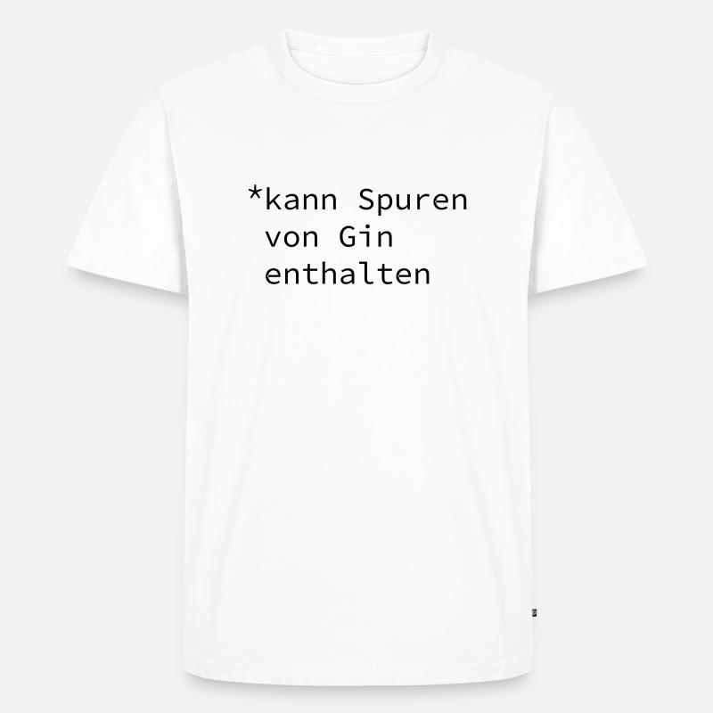 gin - Männer Premium Bio T-Shirt - Weiß