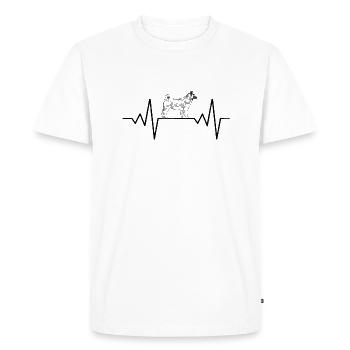 Chien de chasse - T-shirt Premium bio Homme - blanc - Devant - Nico (187cm)