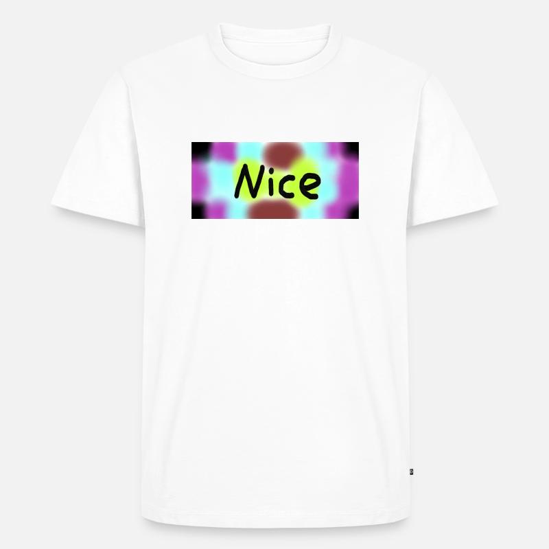 nice - Männer Premium Bio T-Shirt - Weiß