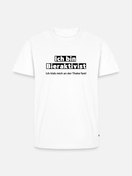 Bieraktivist Sprüche Malleurlaub - Männer Premium Bio T-Shirt - Weiß