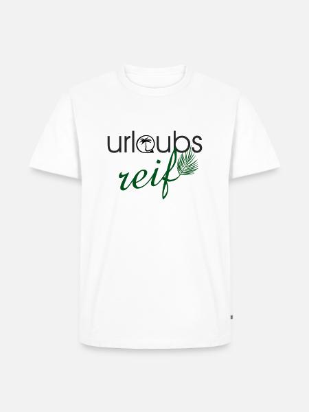 urlaubsreif - Männer Premium Bio T-Shirt - Weiß
