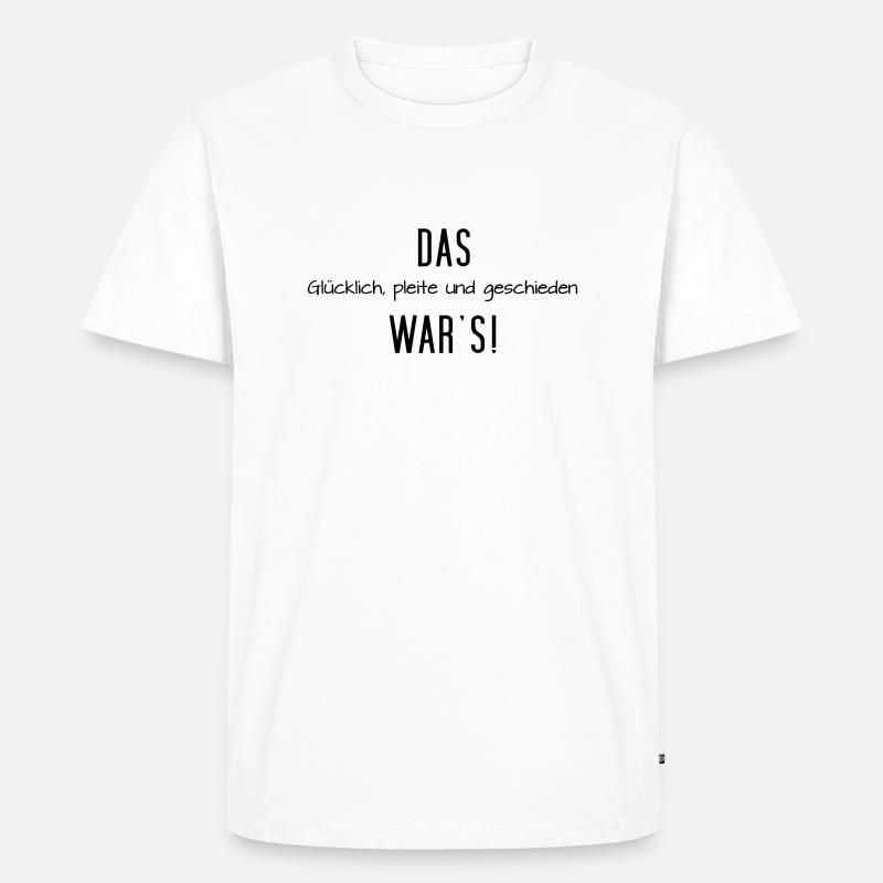 Das war´s - Männer Premium Bio T-Shirt - Weiß