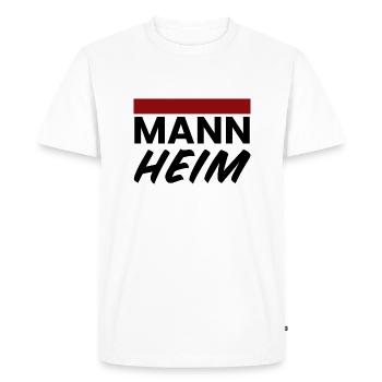 Mannheim Monnem - Men's Premium Organic T-Shirt - white - Front - Nico (187cm)