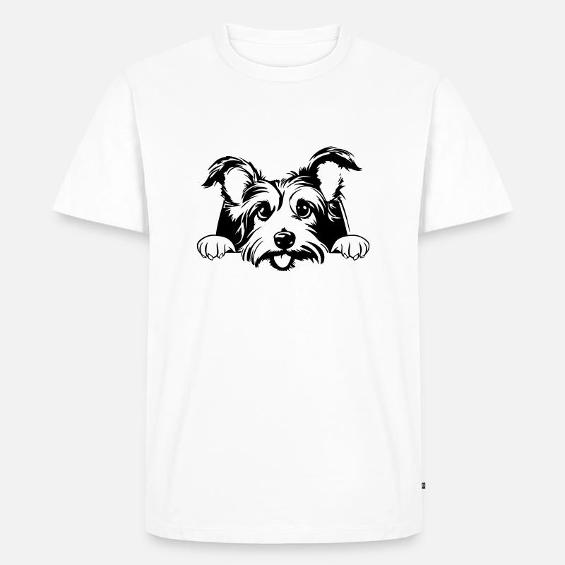 Little Terrier - Men's Premium Organic T-Shirt - white