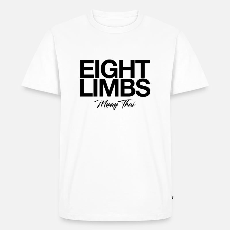Muay Thai - Männer Premium Bio T-Shirt - Weiß