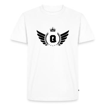 armoiries Q - T-shirt Premium bio Homme - blanc - Devant - Nico (187cm)