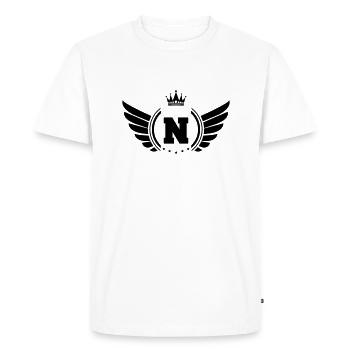 armoiries N - T-shirt Premium bio Homme - blanc - Devant - Nico (187cm)