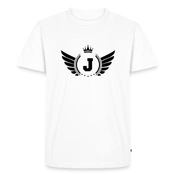 Armoiries J - T-shirt Premium bio Homme - blanc - Devant - Nico (187cm)