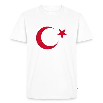 J’aime la dinde, T-shirt design de style élégance - T-shirt Premium bio Homme - blanc - Devant - Nico (187cm)
