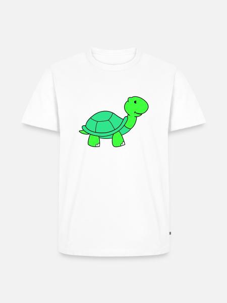 turtle - Men's Premium Organic T-Shirt - white