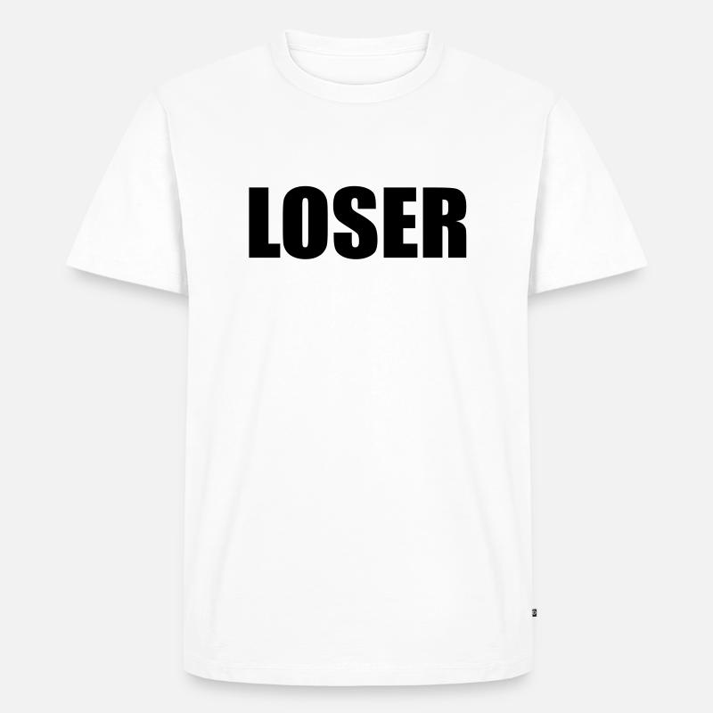 Loser - Männer Premium Bio T-Shirt - Weiß