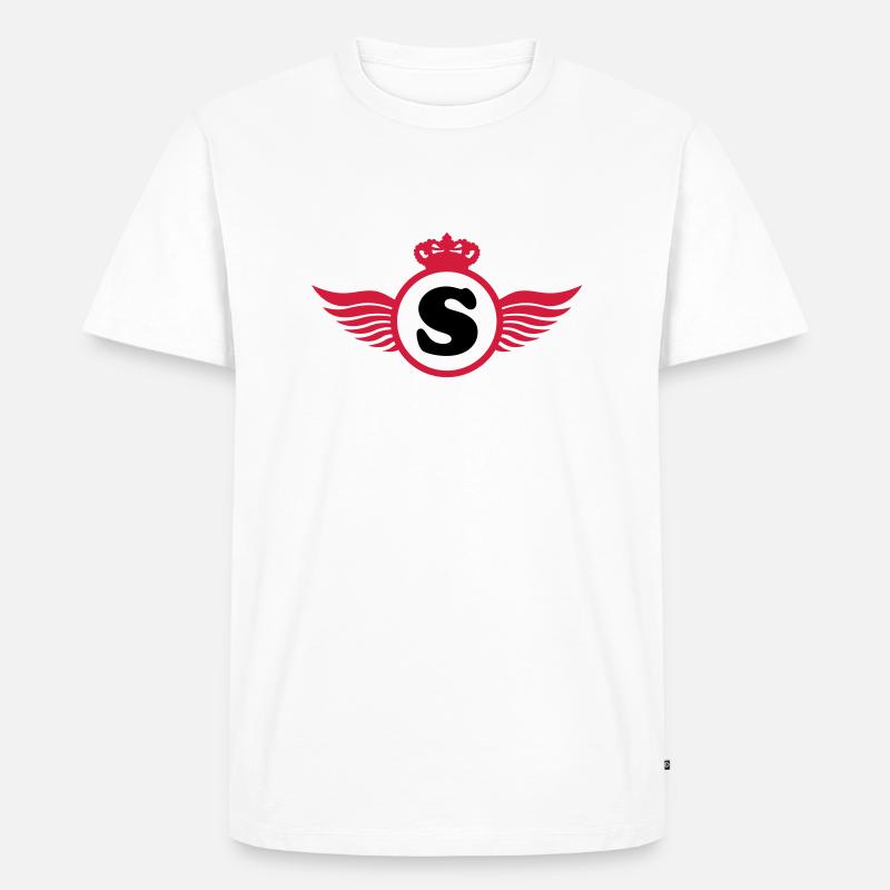 S Design - Männer Premium Bio T-Shirt - Weiß