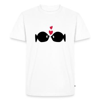 fishes_in_love - T-shirt Premium bio Homme - blanc - Devant - Nico (187cm)