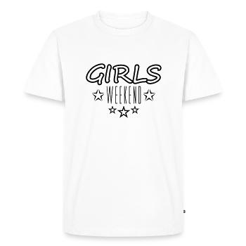 étoiles de conception week-end week-end filles voyage vacances - T-shirt Premium bio Homme - blanc - Devant - Nico (187cm)