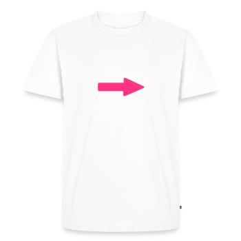 elle est la patronne - T-shirt Premium bio Homme - blanc - Devant - Nico (187cm)