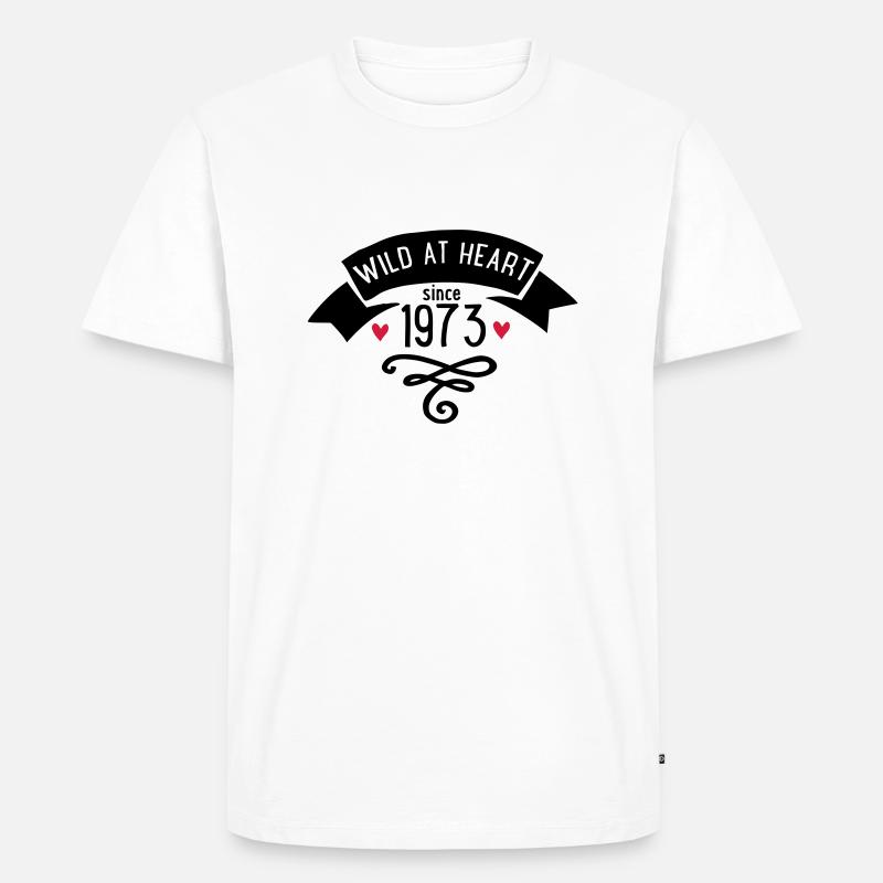 1973 - Männer Premium Bio T-Shirt - Weiß