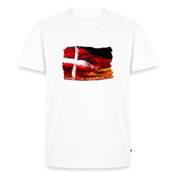 dansk tysk venskab - Amitié germano-danoise - T-shirt Premium bio Homme - blanc - Devant - Nico (187cm)