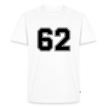 62 - T-shirt Premium bio Homme - blanc - Devant - Nico (187cm)